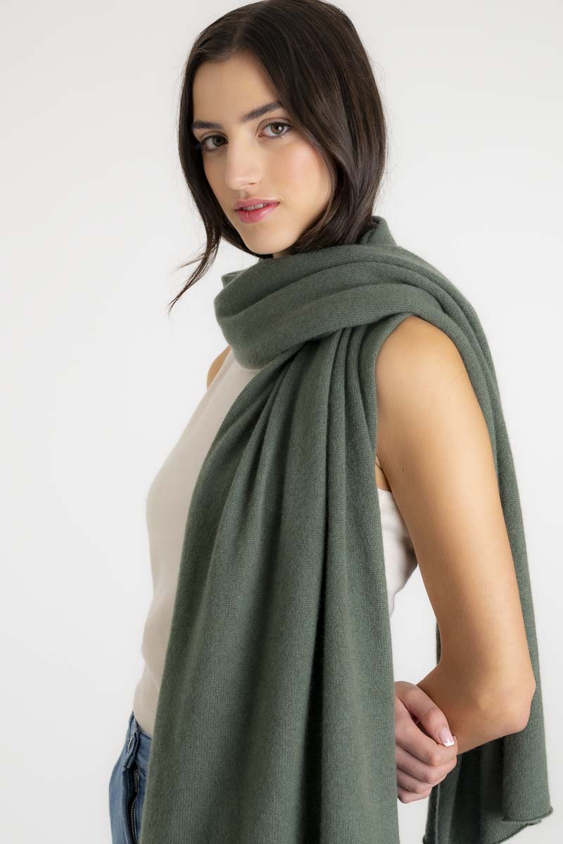 Cashmere Travel Wrap Olive