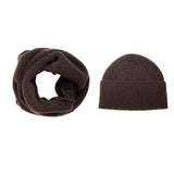 Men's Fisherman Hat and Snood Merino Wool Set