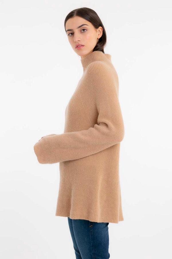 Ribbed Cashmere Sweater Sand