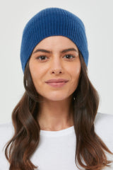 Cashmere Slouch Rib Hat