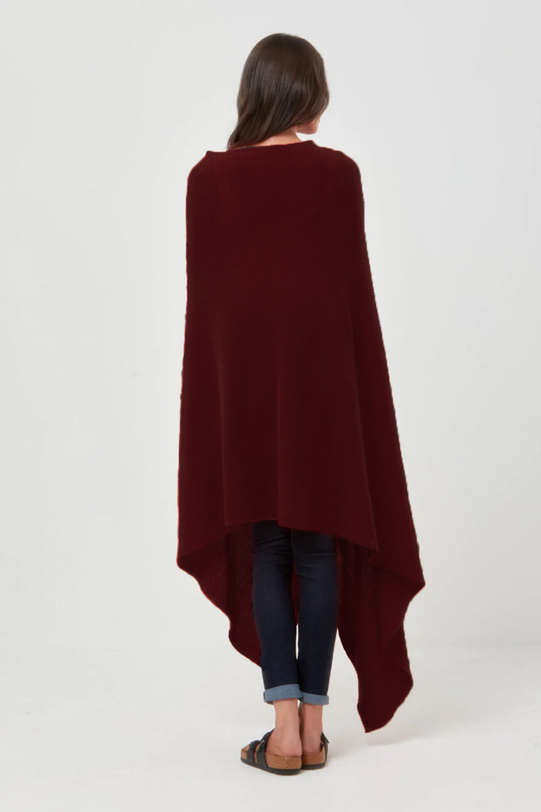 Cashmere Throw in Wine